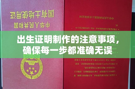 青岛出生证明制作的注意事项，确保每一步都准确无误